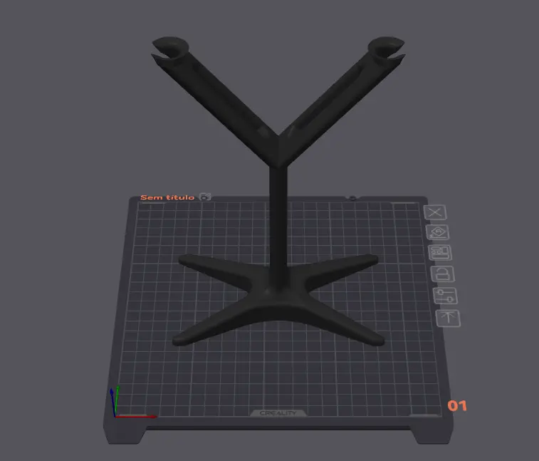 Suporte para Taças (Duplo) (PETG Comum, Branco)