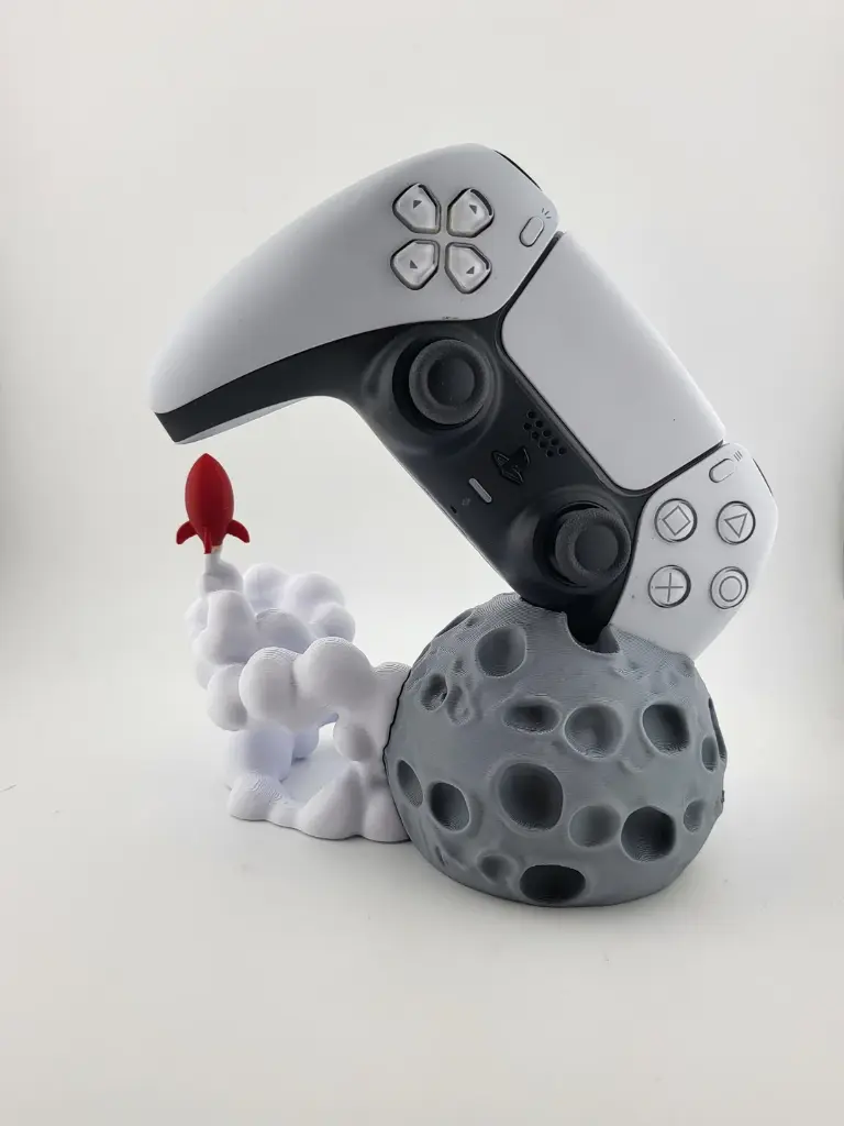 Foguete Saindo da Lua (Suporte para Joystick PS5)