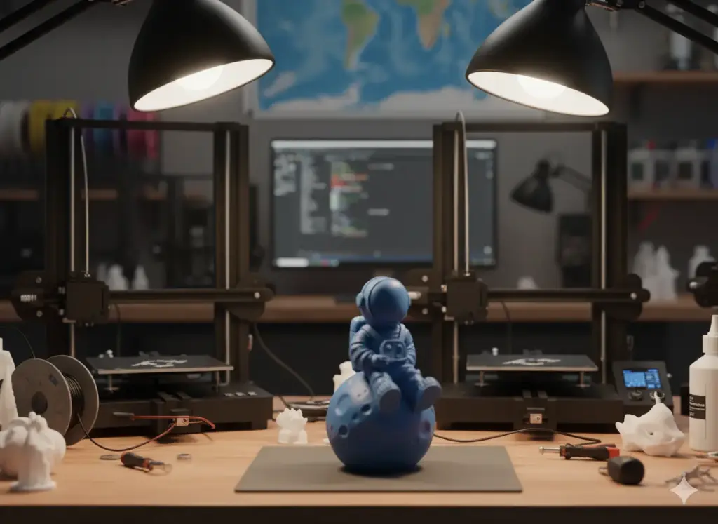 Astronauta Sentado na Lua