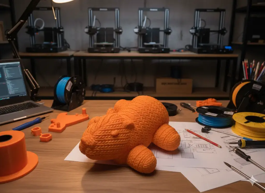 Capivara Articulada de Crochê